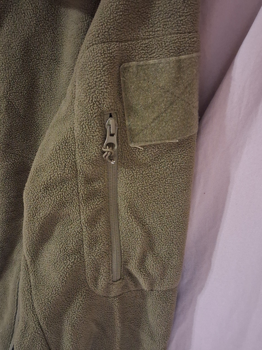BÆRSkin Tactical Fleece Hoodie Men's XL Olive Green Full Zip Utility Jacket - Picture 5 of 14